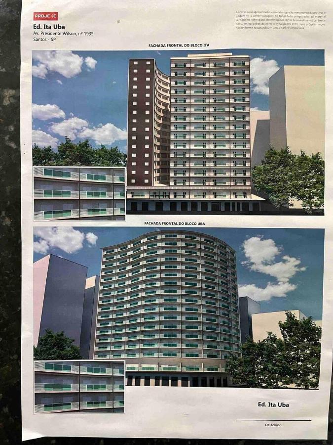 Pe Na Areia Em Santos! Que Vista Mar! Apartamento Santos  Exterior foto
